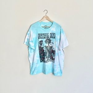 Ripple Junction Grateful Dead Tie Dyed Graphic Blue T Shirt Men's Size XXL